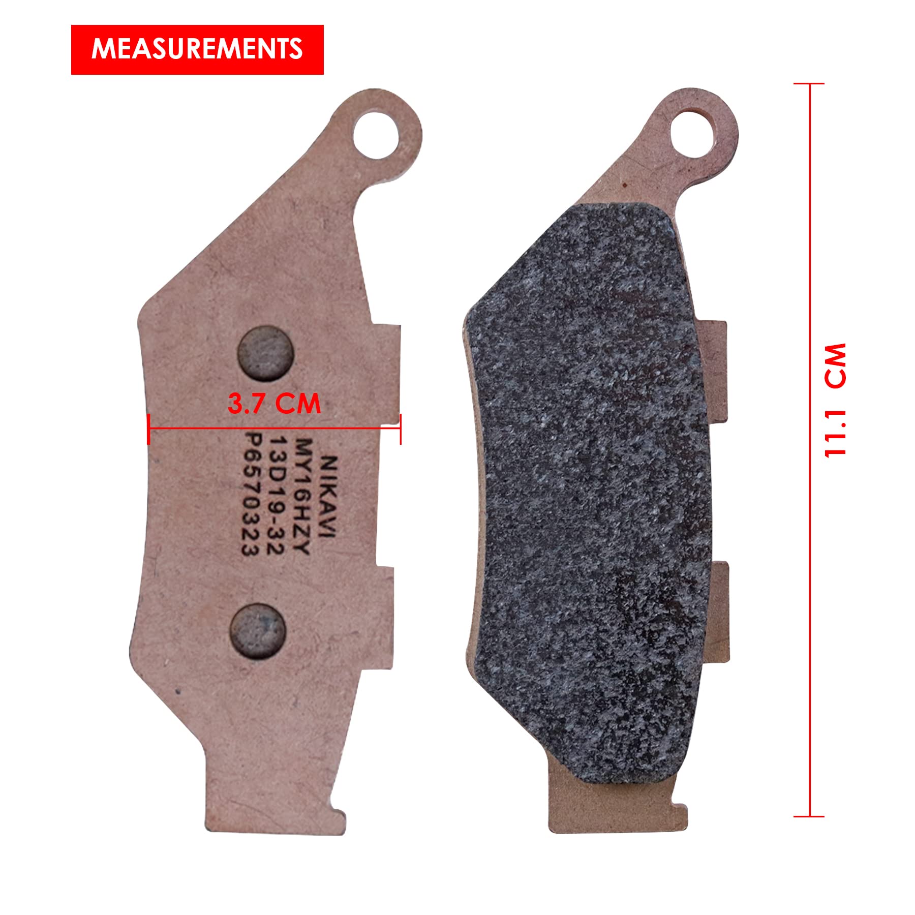 NIKAVI STDP01 Sintered Brake Disc Pad Compatible for Benelli New